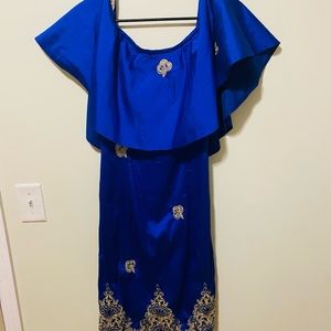 Blue Dress - Made in Nigeria